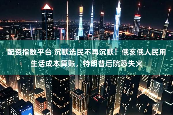 配资指数平台 沉默选民不再沉默！俄亥俄人民用生活成本算账，特朗普后院恐失火